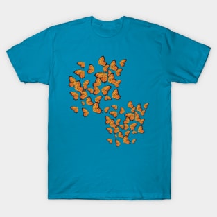 Orange butterflies T-Shirt